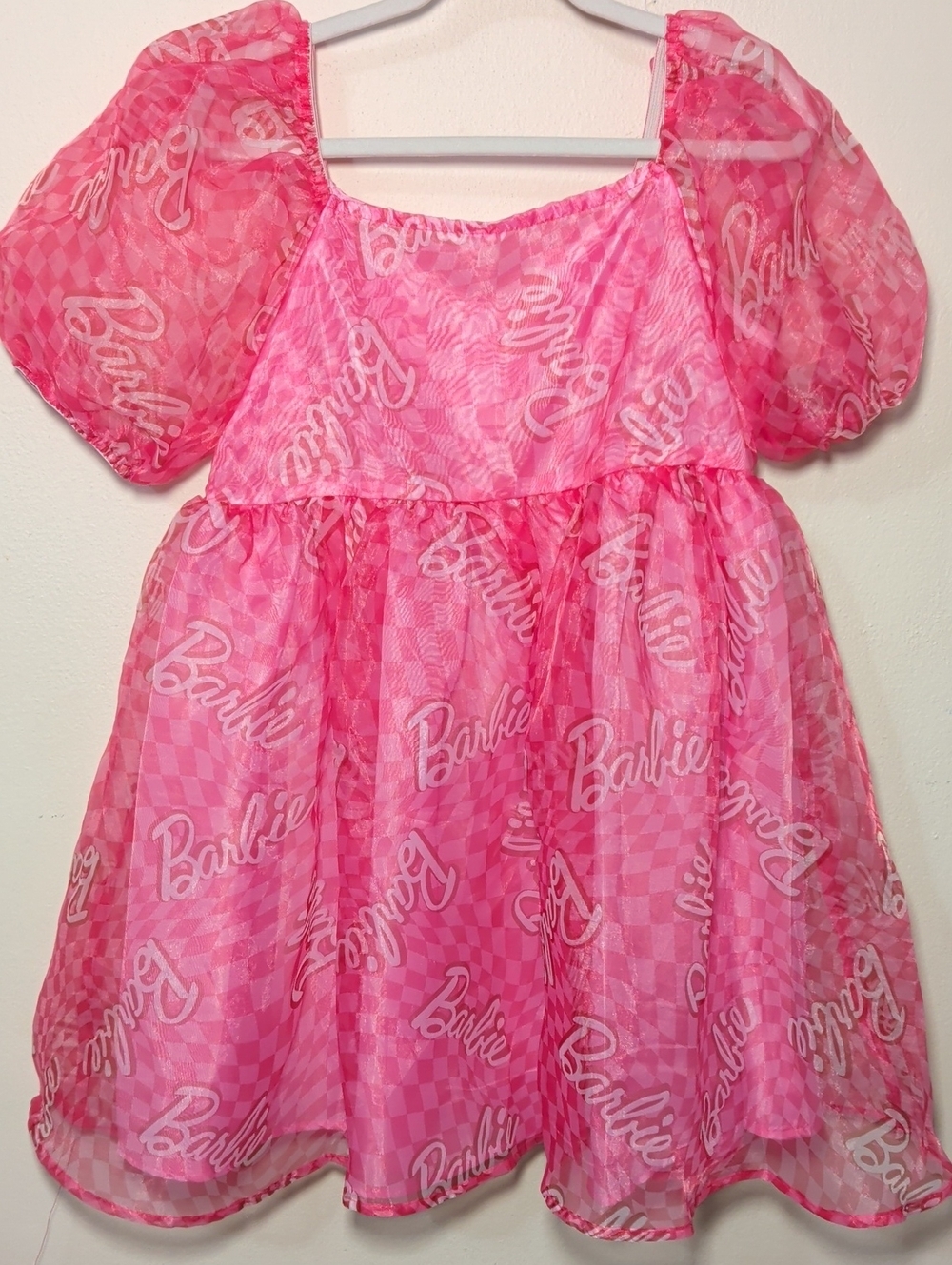 Barbie Organza Puff Dress Costume Dress-Up Halloween Mattel Girls Size XL 14